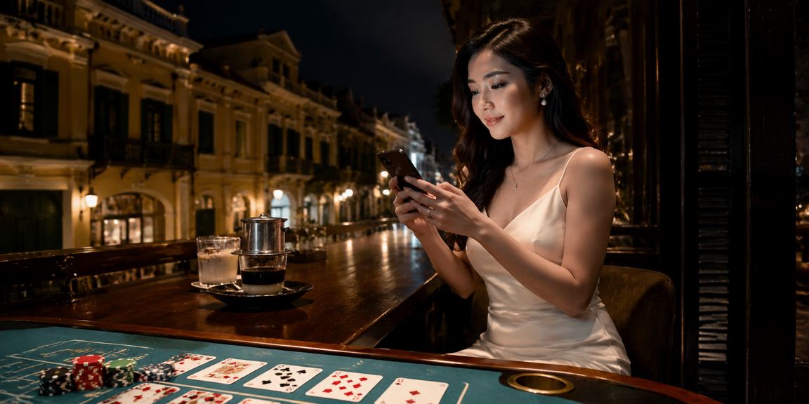 Cảnh đẹp và không khí chơi baccarat tại quán cà phê Hà Nội